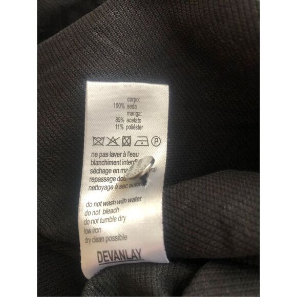 Lacoste black and blue silk sleeveless dress Size 42 - Picture 9 of 11